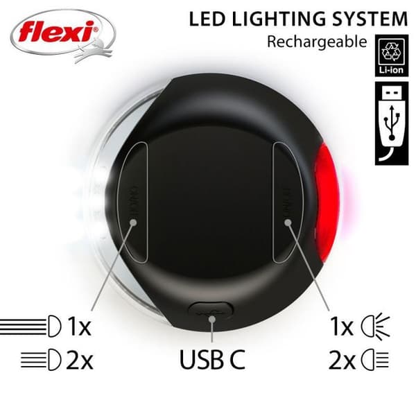 Tilbehør til LED-belysningssystem USB sort Flexi CFNZLS-551-S