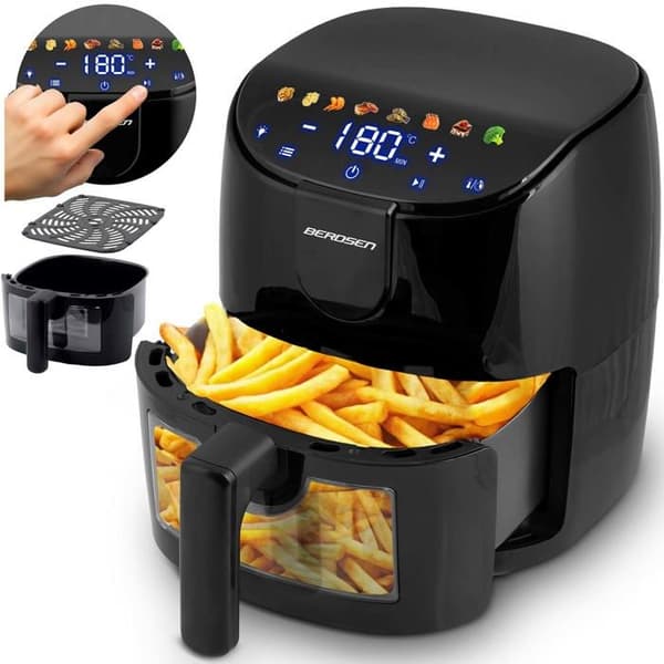 Luftfriture - BERDSEN - BD-658 - 4L - Touchskærm - 8 programmer