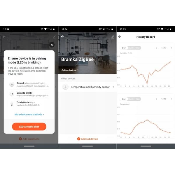 Intelligent ZigBee Tuya temperatur- og fugtighedssensor
