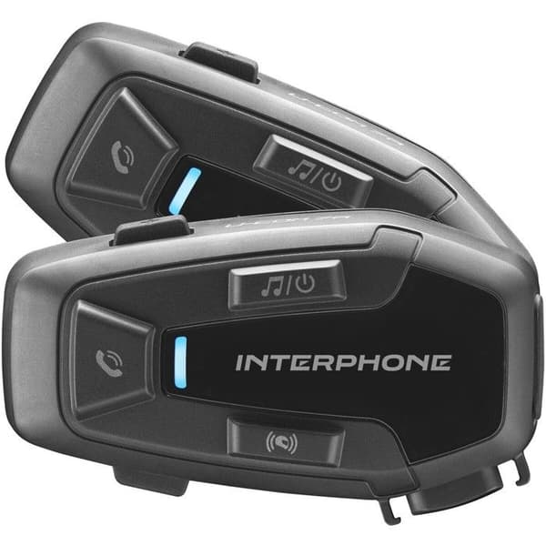 Intercom moto Bluetooth - INTERPHONE - UCOM7R - Udskiftelig batterilevetid - 2 intercoms - Kompatibel med Bluetooth 5.2