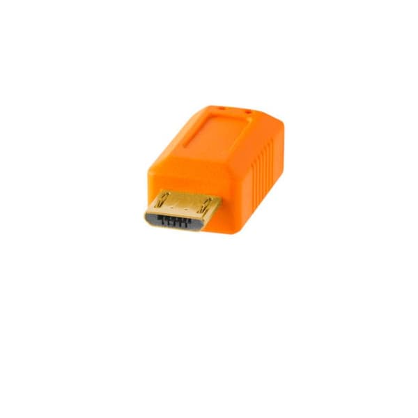 USB-kabel - Tether Tools - CU5430ORG - USB 2.0 - A Han til Micro B 5-pin - Orange farve