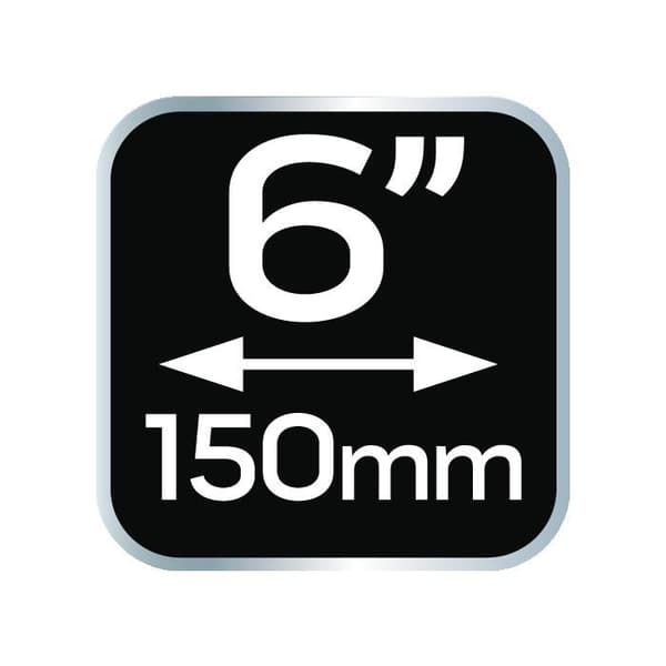 Trearmad utdragare 6"