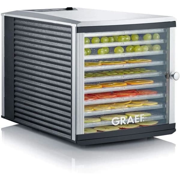 Mad dehydrator - GRAEF - DA510 - 10 hylder - Variabel temperatur - Grå