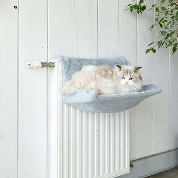 Rektangulär katt-hängmatta för radiator