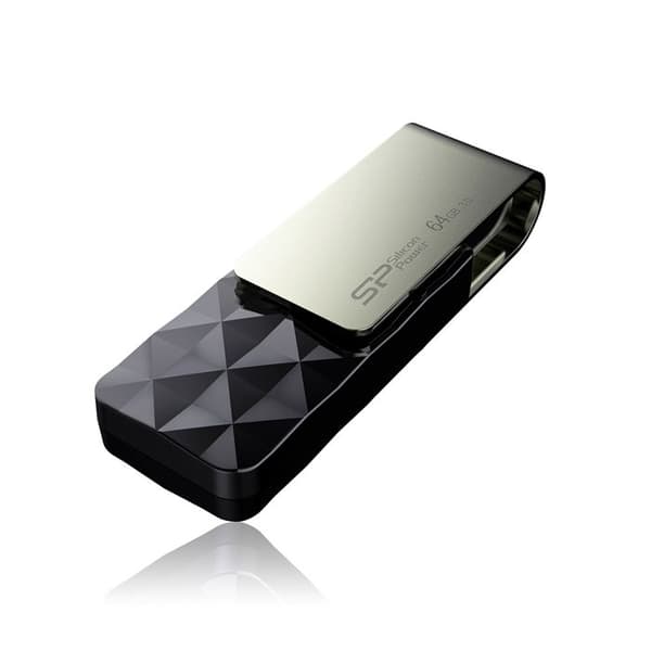 USB 3.0 nøgle SILICON POWER B30 64 GB Sort