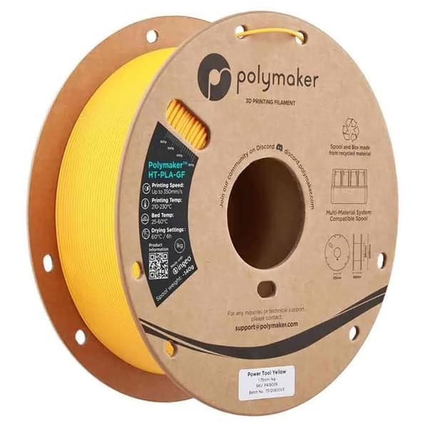 Filament 3D Polymaker HT-PLA-GF Gul 1kg