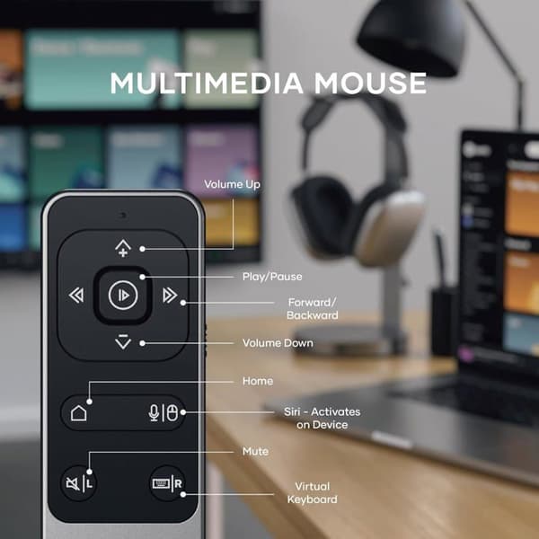 Bluetooth-kaukosäädin - Satechi - R2 - Multimedia - Harmaa - Helppo ohjaus