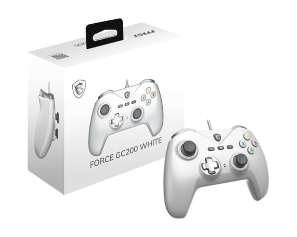 Spilkontrol - PC - FORCE GC200 - Kablet - Hvid - MSI
