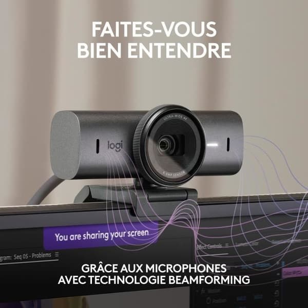 Webcam - Kablet - Logitech - MX Brio - Grafit