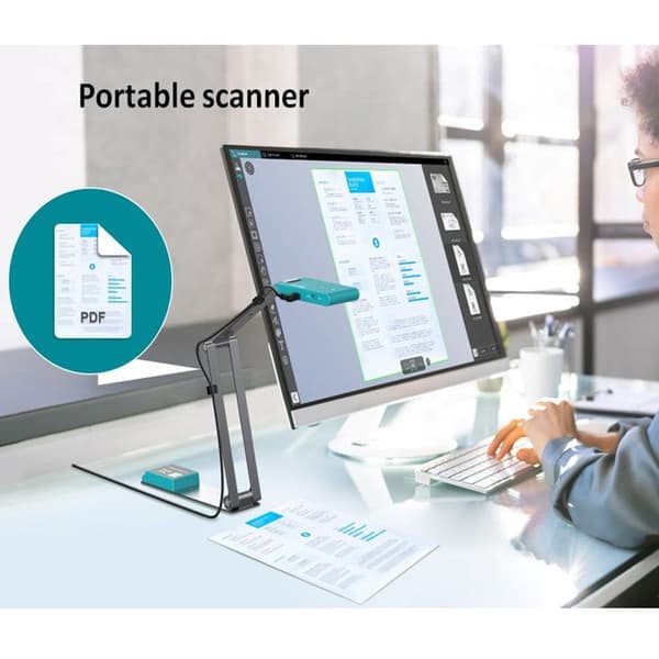 Flatbed scanner - IRIS - IRIScan Visualizer 7 - USB, Wi-Fi - 600 DPI - A4