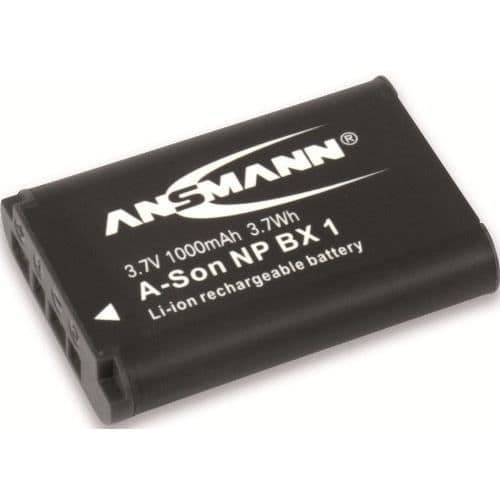 Batteri - ANSMANN - A-Son NP BX1 - Til kamera - Sort - 1400-0041