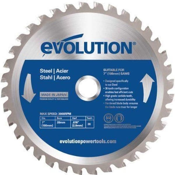 Kredsavsklinge - EVOLUTION - Evoblade EVO180 - til stål - 180 mm - 36 tænder TCT