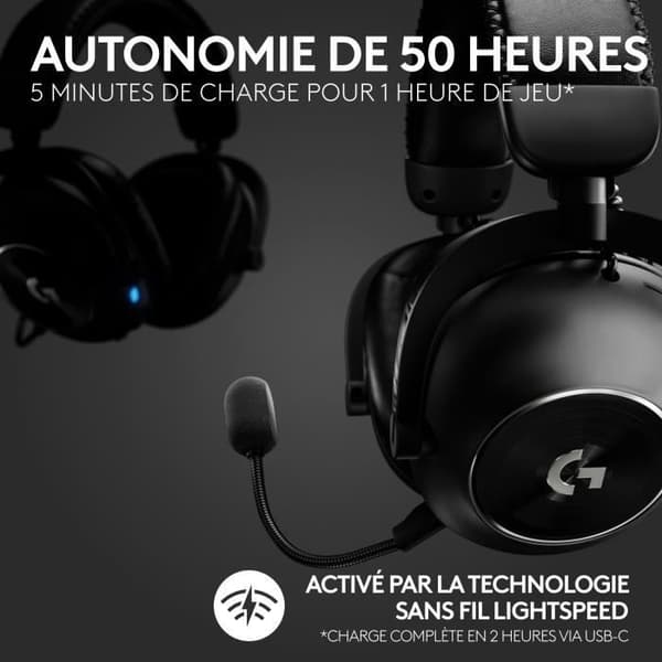 Gaming headset - Trådløs - Logitech G - Pro X 2 - Bluetooth - PS5, PS4, PC - Sort
