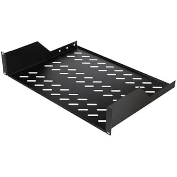 Fast 19" tablet - EQUIP - Serverkabinet - 2U - 2-punkts montering - Sort