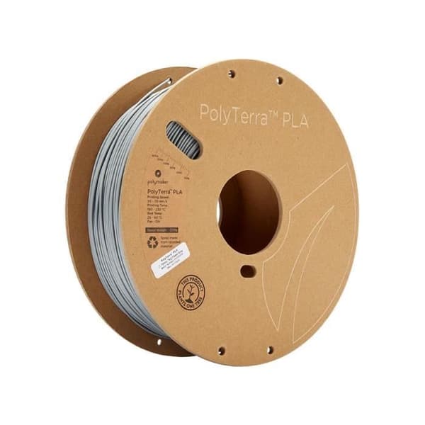 POLYMAKER - Filament PLA til 3D-printer - PolyTerra - 1.75mm - 1Kg - Fossilgrå