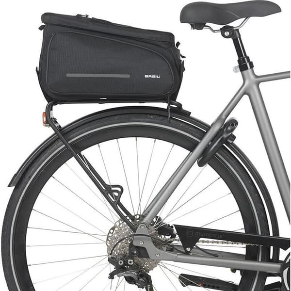 Bagagebærer tasker - BASIL - Move - Sort - Genanvendt polyester - Universal Bridge montering