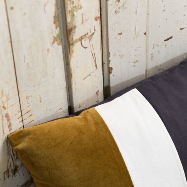 Coussin bi-matière rectangulär INDIES - TODAY - Grå antracit 40x60 cm
