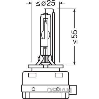 Osram D3R Hvid 85 Volt 35 watt Ref: 66350