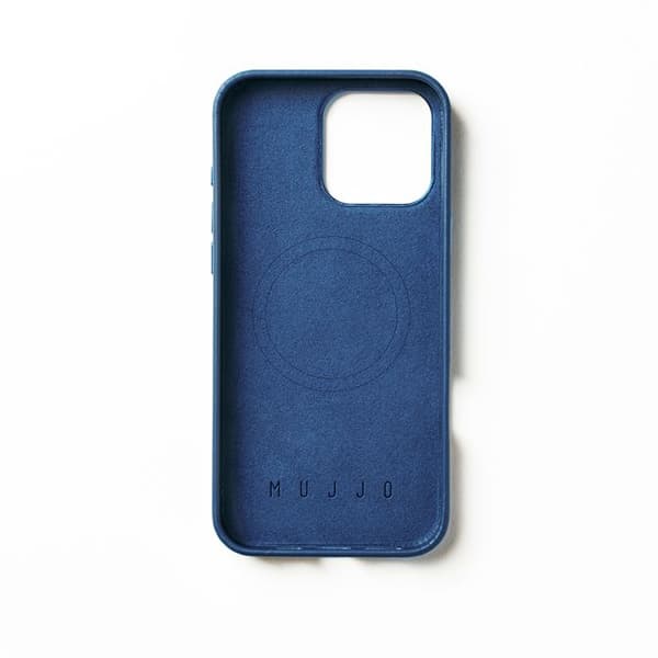 Mujjo Läderfodral iPhone 16 Pro Max - Blå - MUJJO-CL-055-BL