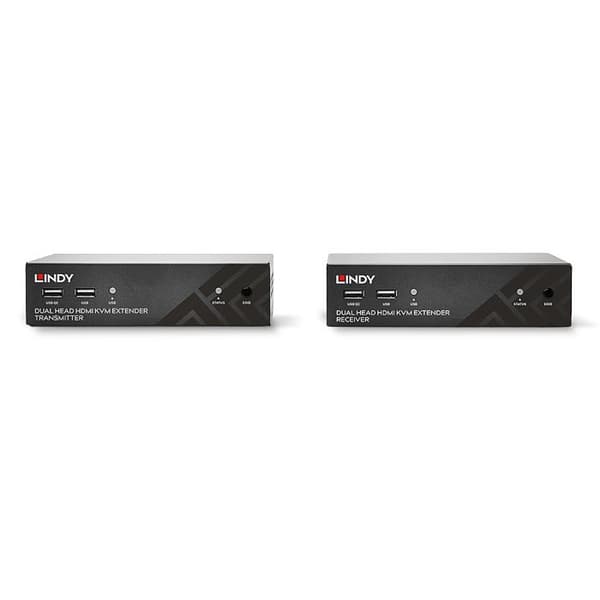 HDMI KVM - HDBaseT - Kaksoispää - 100m - USB - IR - RS232