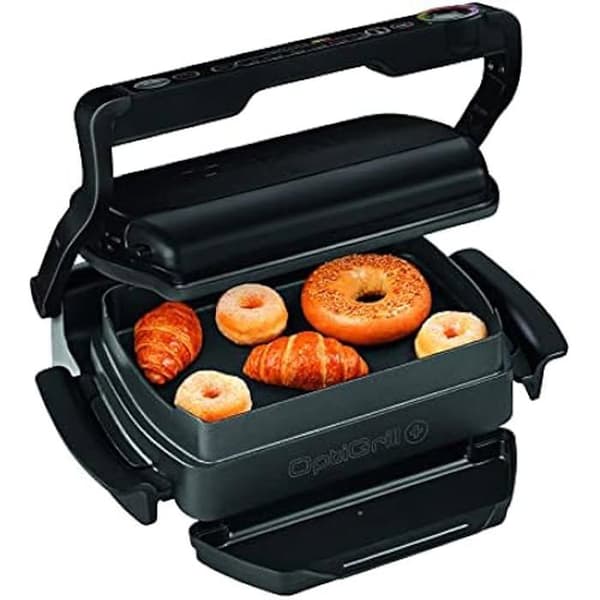 Elgrill - TEFAL - Optigrill Sna - Rustfrit stål 18/8 - 2000 Watt - Sort