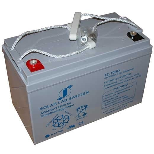 AGM-Batteri 12V, 100Ah