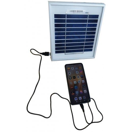 Solcellspanel för mobil och USB-laddning, 5V, 3W