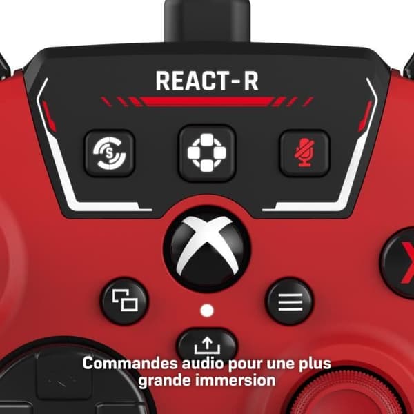 Kabelansluten spelkontroll - TURTLE BEACH - REACT-R - Röd - Xbox & Windows
