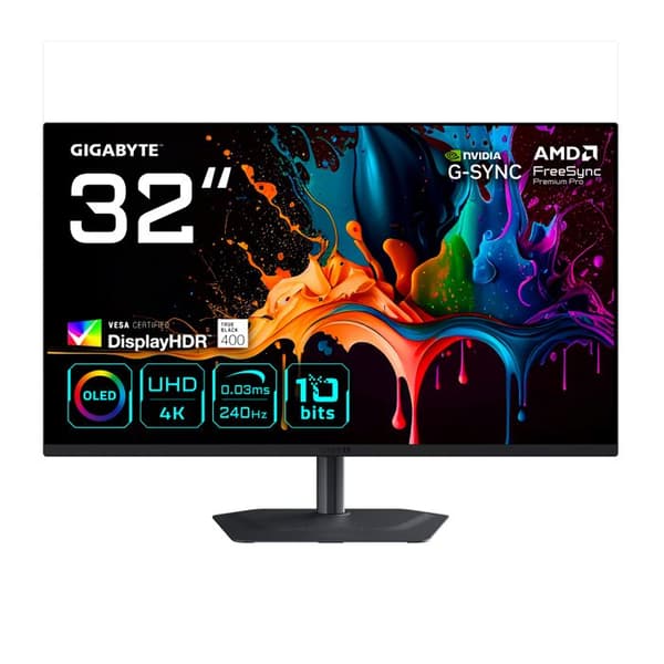 Spelmonitor - GIGABYTE - MO32U2 - 4K UHD 3840x2160 - 240Hz - QD-OLED