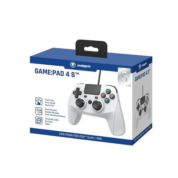 snakebyte Spel: Pad 4 S - Grå - att använda med PS4 - Slim - Pro