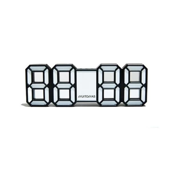 Muitomas Neon Digital Klocka Vit