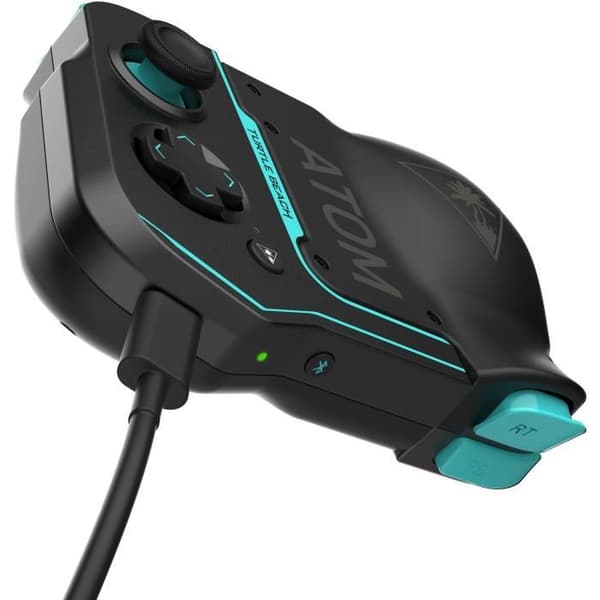 Android mobil gamepad - Turtle Beach Atom - Bluetooth - Svart/Cyan