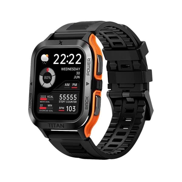 Intelligent klocka Maxcom FW67 Titan Pro Grafit/Orange