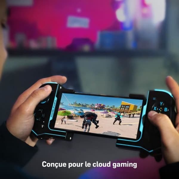 Android mobil gamepad - Turtle Beach Atom - Bluetooth - Svart/Cyan