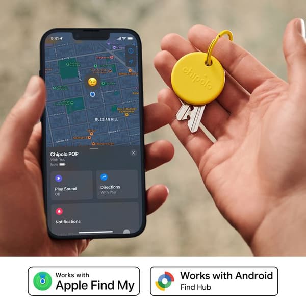 POP TRACKER NYCKELRING X4 APPLE OCH ANDROID RÖD BLÅ GUL GRÖN