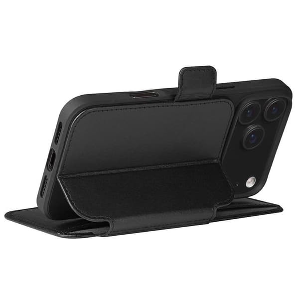 Foliofodral - DBRAMANTE1928 - iPhone 17 Pro Max - Fullkornläder - Slim - Videostöd