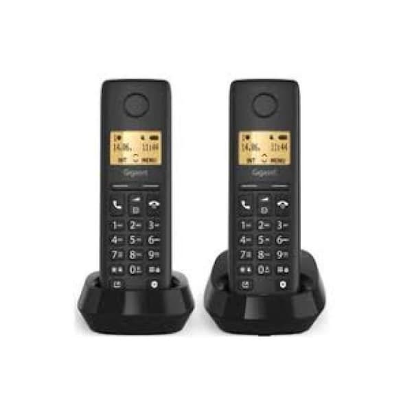 Gigaset basic 100 DUO - Fast telefon 2 handsets Svart
