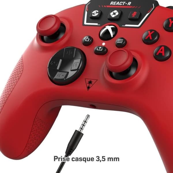 Kabelansluten spelkontroll - TURTLE BEACH - REACT-R - Röd - Xbox & Windows