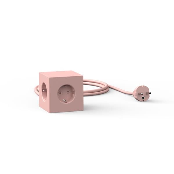 Multiprise Square 1 Usb-c 30W, 1.8M AVOLT Rosa