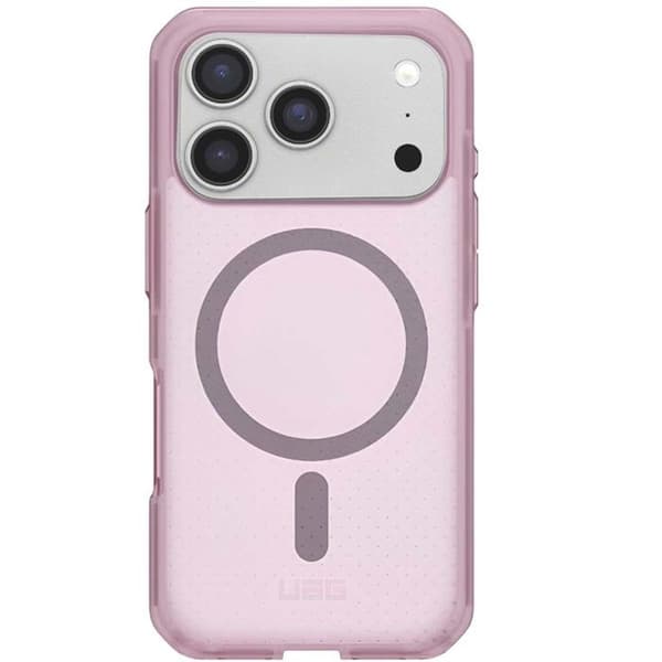 Coque MagSafe - UAG - iPhone 17 Pro - Lila - Design med prickar - Robust skydd
