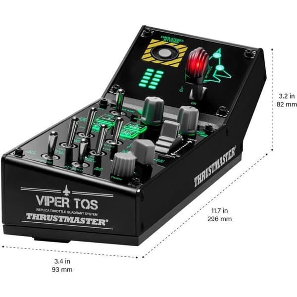 Cockpit kontrollpanel - THRUSTMASTER - Viper Panel - Svart - USB - PC - Gamepad