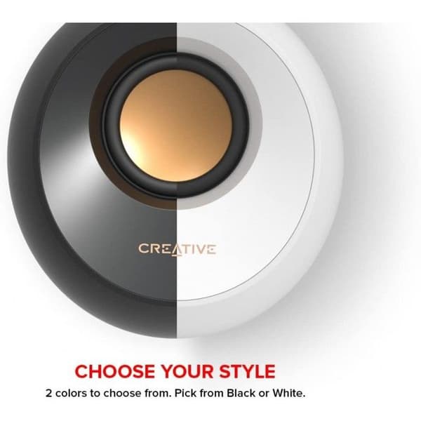Creative Pebble PC-högtalare - 4,4 Watt - Vit