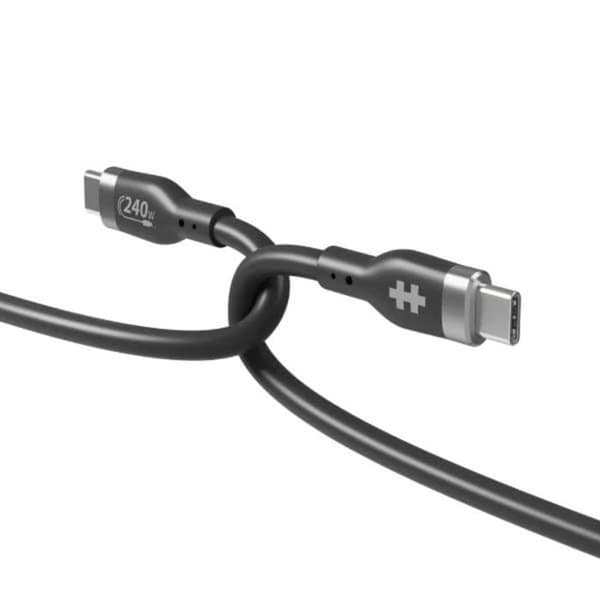 USB-C laddkabel - HYPER - 1 m - Svart - Robust - Hållbar - USB 2.0