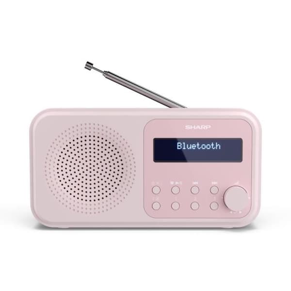 Radiopportabel - SHARP - DR-P420 (PK) - DAB/DAB+/FM - Bluetooth - USB/batteri strömförsörjning