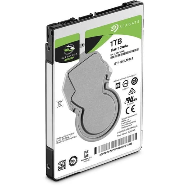 SEAGATE - Intern hårddisk - BarraCuda - 1TB - 5400 rpm - 2,5"