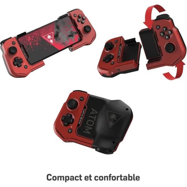 Mobilspelkontroll - TURTLE BEACH - Atom - Bluetooth - Röd - Batteritid 20h