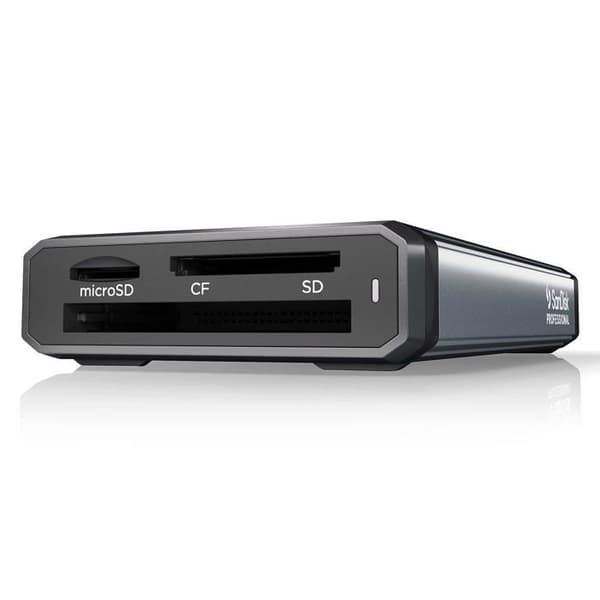 USB-C multi-kortläsare - SanDisk Professional - Pro-Reader - CF/SD/microSD - Aluminiumhölje