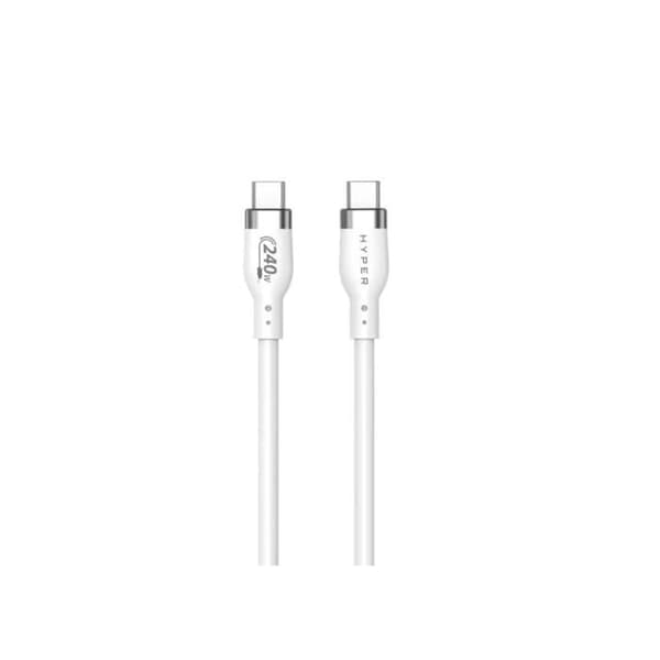 USB-C-kabel - HYPER - HJ4001WHGL - Snabbladdning - 1 m - Vit