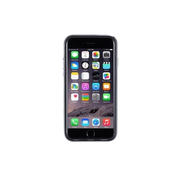Hus - JustMobile - AluFrame Läder - iPhone 6 - Beige - Läder, TPU