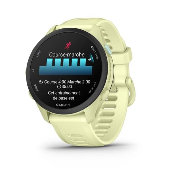GPS-klocka - GARMIN - Forerunner 70 - Citron - AMOLED pekskärm - Batteritid 13d/23h